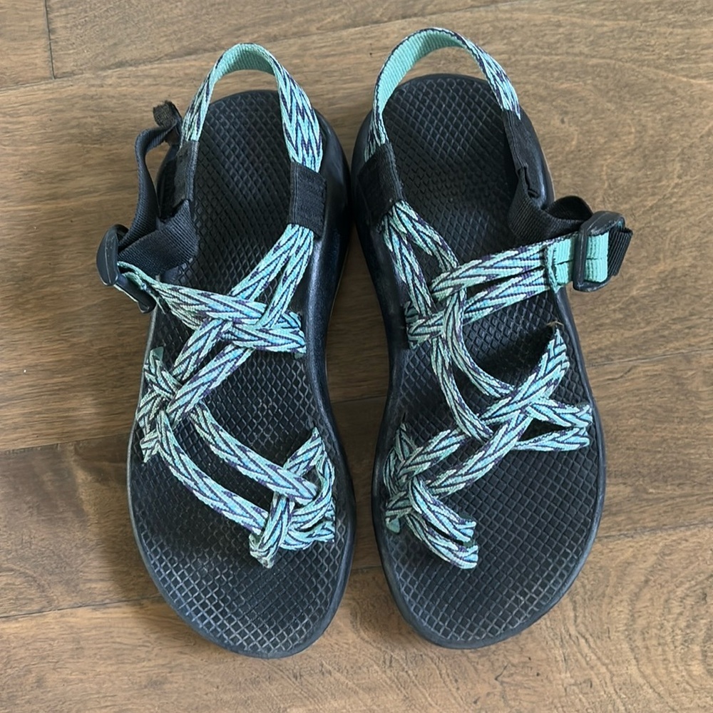 Chaco ZX2 Yampa Classic Hiking Outdoor Sandals Aqua Blue Women’s Size 7